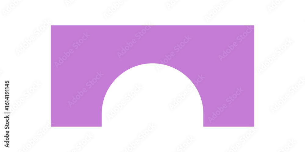 Canvas Prints modern abstract circle shape. minimal flat form symbol. this graphic element highlights brutalism an