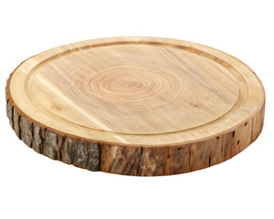 Rustic Wooden Serving Board Natural Tree Slice with Bark Edge a Charming Accent Piece Perfect for Entertaining
