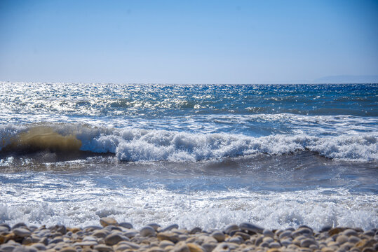 waves on the beach