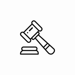 law decision icon sign vector