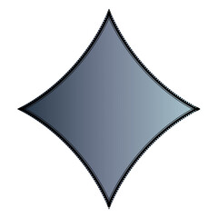 polygon four-sided with curved edges