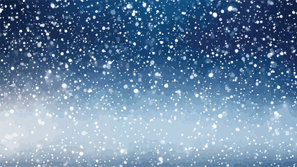 Obraz premium Snowfall Contrast Day Night Wide Angle