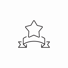 Obraz premium award star icon sign vector