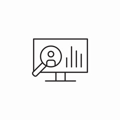 detailed individual analytics icon sign vector