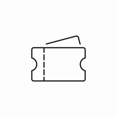 paper ticket icon sign vector