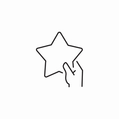 star hold icon sign vector