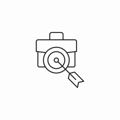 target employment icon sign vector