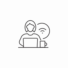 web user icon sign vector