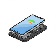 Smartphone on Wireless Charging Pad