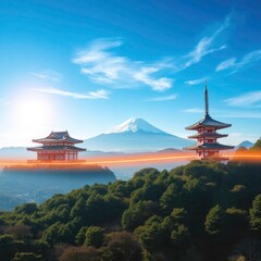 Fototapeta premium pagoda in the morning