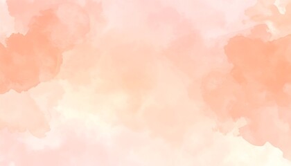 Obraz premium Soft Coral Watercolor Gradient. Abstract watercolor background