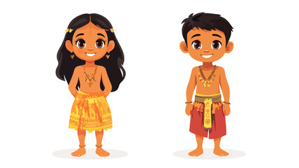 Sinhala New Year Boy Girl Wide Angle