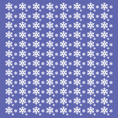 seamless pattern with snowflakes, Seamless pattern of white snowflakes and small dots on a blue background. Winter, Christmas, and holiday design element