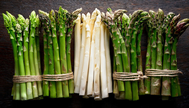 bottes d asperges vertes et blanches 2