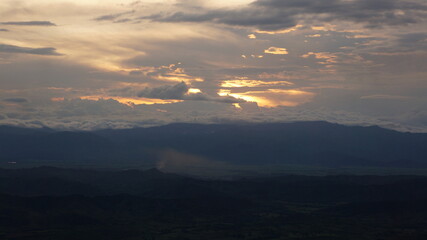 Sky and mountain landscape 