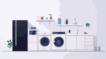 Wide Angle Washing Machine Appliance Set