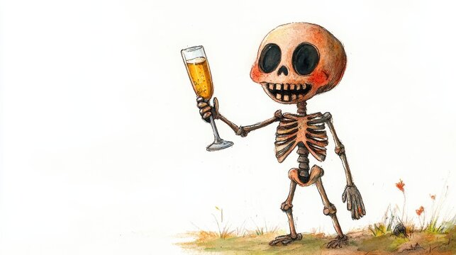 Advanced Skeletal System Illustration with Emphasis on Osteological and Muscular Integration