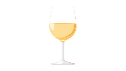 Elegant White Wine Glass Composition