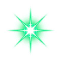Bright green starburst with transparent background
