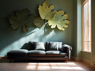 modern living room with sofa