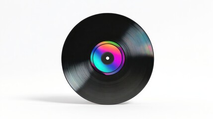 Colorful vinyl record