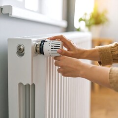 Adjusting a radiator thermostat