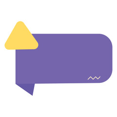 Speech Bubble Graphic Element for Message or Quote