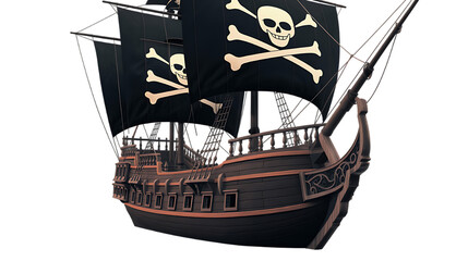 pirate ship and pirate