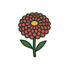 flower Chrysanthemum illustration vector on white background
Vector illustration on white background flowers