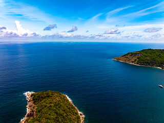 Beautiful sea in summer season Drone view