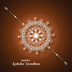 Happy raksha bandhan indian festival decorative rakhi card background