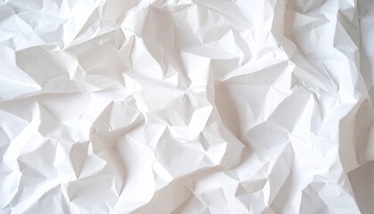 Obraz premium High-Resolution Wrinkled Paper Texture Close-Up