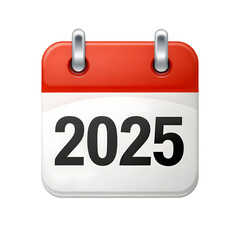 Calendar Page Showing the Year 2025