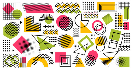 Flat geometric pattern background abstract