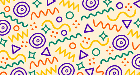 Colorful background illustration of Geometric Pattern 