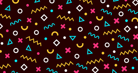 Flat geometric pattern background abstract