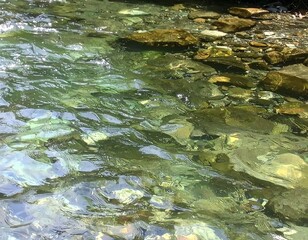 Clear, shallow stream