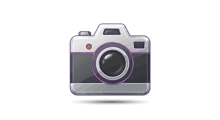 Interface icon stock photo of a vintage camera for photography enthusiasts and professional photographers to use today vector