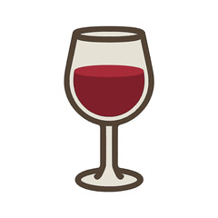 Wine illustration vector on white background
Vector illustration drink icon on white background