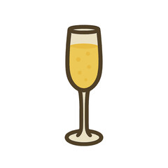 Champagne illustration vector on white background
Vector illustration drink icon on white background