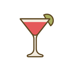 Cosmopolitan illustration vector on white background
Vector illustration drink icon on white background