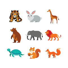 set of animal icons