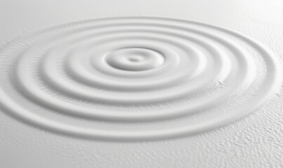 Obraz premium Concentric ripples on a liquid surface with a clean abstract wave pattern