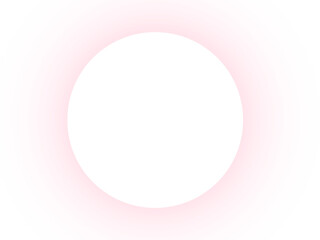 Glowing Circle Shape with Pink Aura, Light Effect, Isolated Element Transparent Background