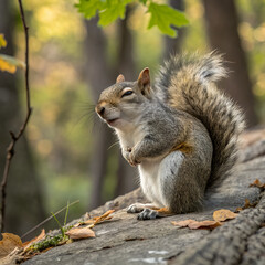 Fototapeta premium squirrel on a tree
