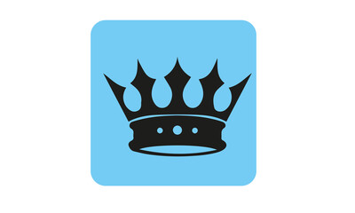crown icon vector illustration