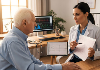 Doctor Consulting Patient in Clinic