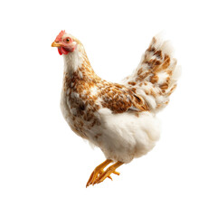 Fototapeta premium A hen in profile view