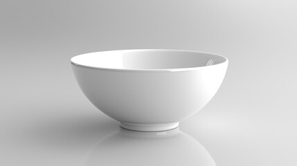 Empty white bowl