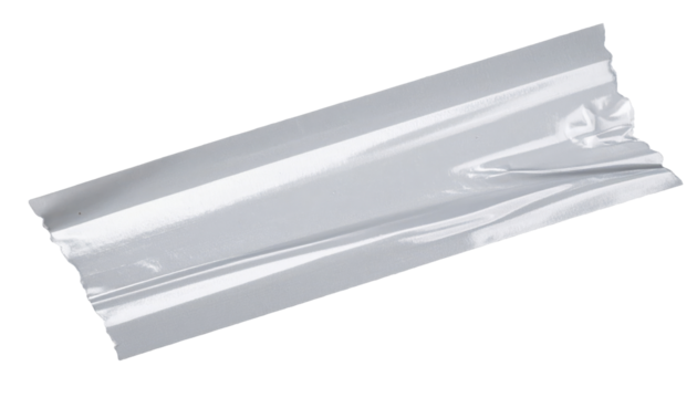 Diagonal clear tape strip with ripped edge PNG